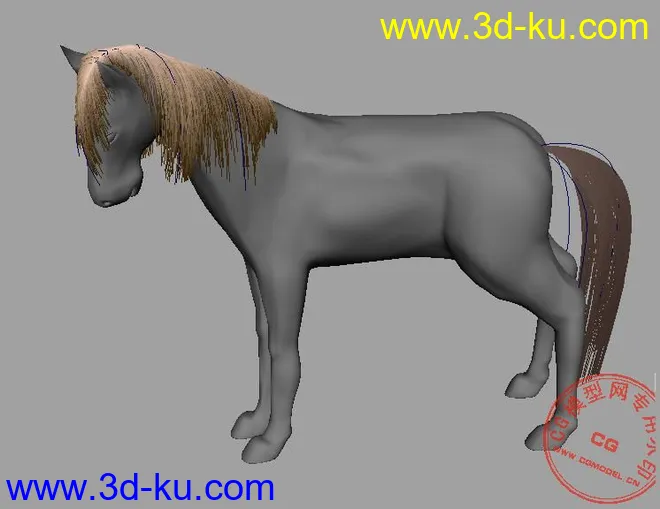 马（MAYA）模型的图片1