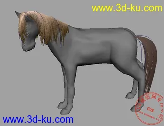 3D打印模型马（MAYA）的图片