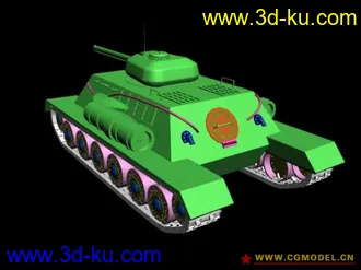 3D打印模型佟飞做的坦克的图片