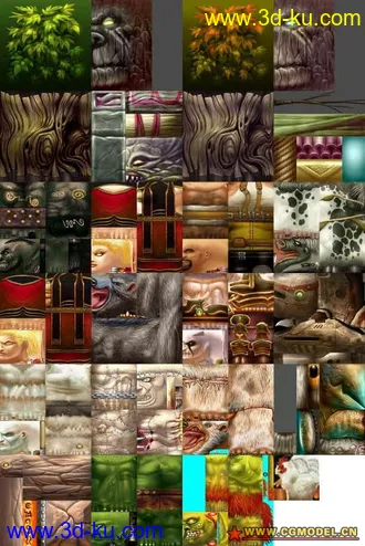 3D打印模型游戏角色，怪物贴图全集的图片