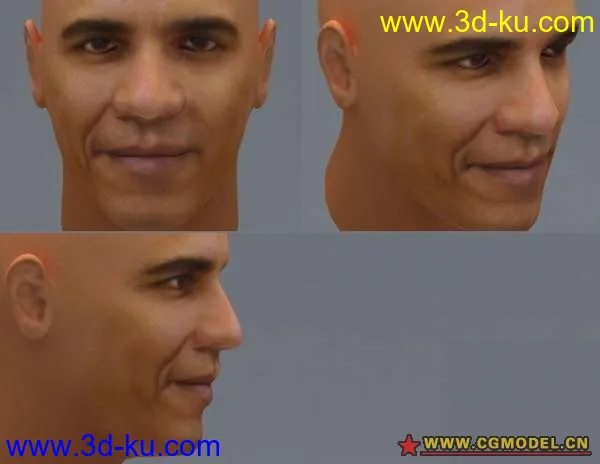 美国总统 奥巴马头部模型的图片1