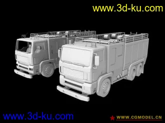 3D打印模型消防车的图片