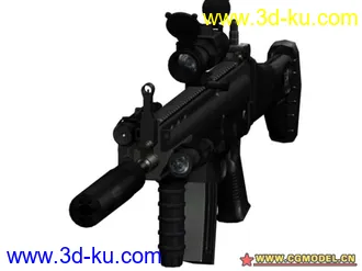 3D打印模型辐射3高清MOD武器导出.之战术型SCAR的图片