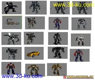 高精度3d.Max.8变形金刚模型（Brazil.渲染）的图片