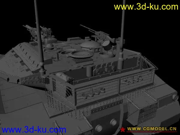 MAYA 做的装甲坦克模型的图片2
