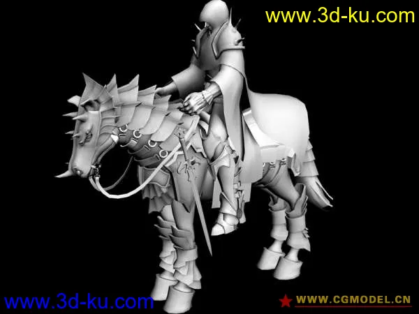 骑士模型+AO的图片1