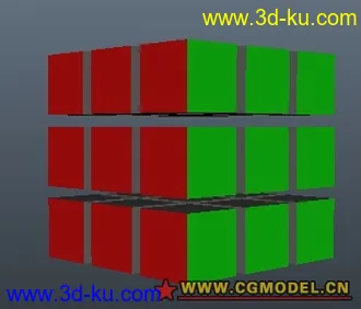 3D打印模型一个魔方的图片