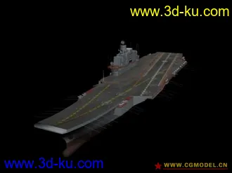 3D打印模型一台不太精致的航母的图片