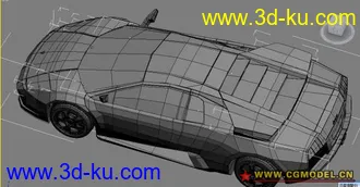 3D打印模型Lamborghini Murcielago兰博基尼未塌陷高模的图片