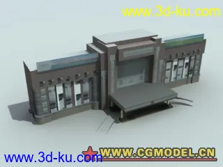 某城市电子地图建筑物模型的图片