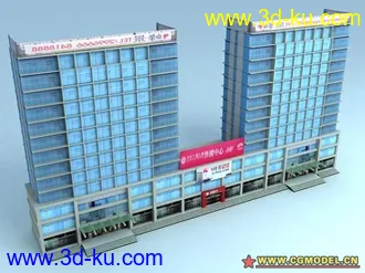 某城市电子地图建筑物模型的图片