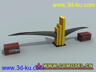 某城市电子地图建筑物模型的图片