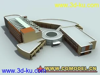 某城市电子地图建筑物模型的图片