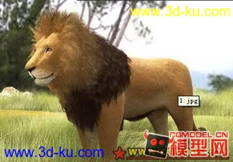 3D打印模型非洲狮子的图片