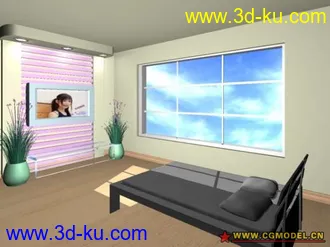 房子和床模型的图片