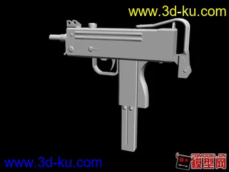 3D打印模型Mac10fixed冲锋枪的图片