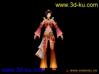 3D打印模型古装女人的图片