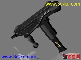 3D打印模型乌兹冲锋枪~~!!的图片