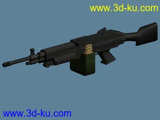 3D打印模型m249_saw机枪的图片