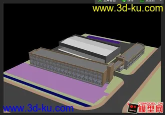 3D打印模型一个小厂房的图片