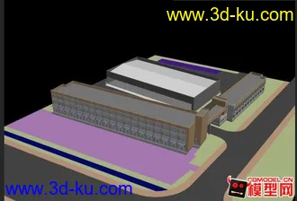 3D打印模型一个小厂房的图片
