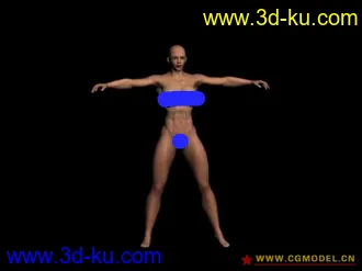 3D打印模型肌肉美女的图片