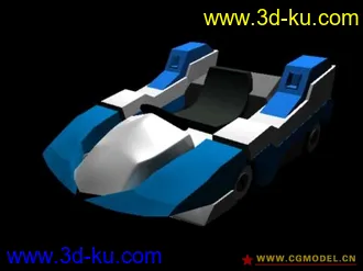 3D打印模型接触3天maya作品 卡丁车的图片