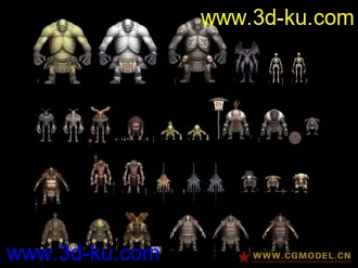 3D打印模型怪物集合的图片