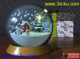 3D打印模型原创水晶球。的图片