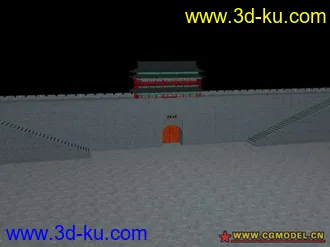 3D打印模型城楼和箭楼的图片