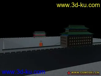 3D打印模型城楼和箭楼的图片