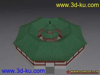 3D打印模型罗汉堂的图片