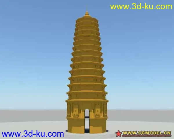 嵩岳寺塔模型的图片1