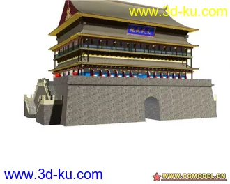 3D打印模型鼓楼的图片