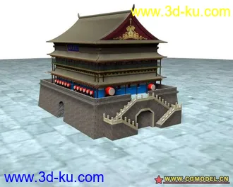 3D打印模型鼓楼的图片