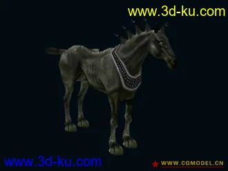 3D打印模型瘦马一匹的图片