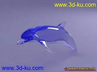 3D打印模型水晶海豚的图片