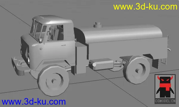 gaz_fuel 军事油罐卡车模型的图片1