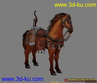 3D打印模型剑3战马的图片