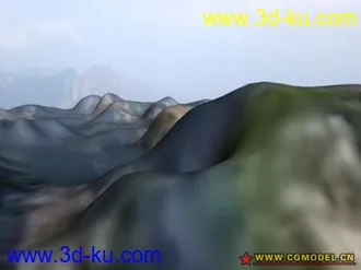 我做的山模型的图片