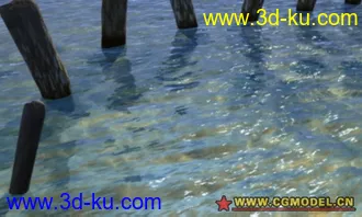 3D打印模型原来用MAX仅挑数值就可以得到一片超逼真的水的图片