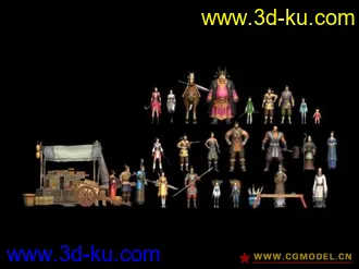 3D打印模型剑侠情缘3—NPC大集合的图片