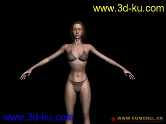 3D打印模型超精細漂亮女體 帶骨架的图片