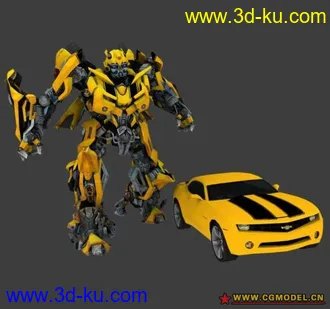 3D打印模型變形金鋼_大黄蜂的图片