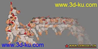 3D打印模型街霸加动作的图片