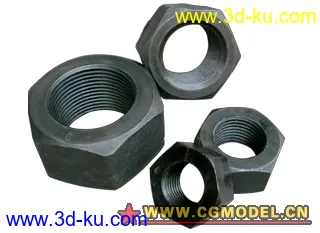 3D打印模型精细螺母的图片