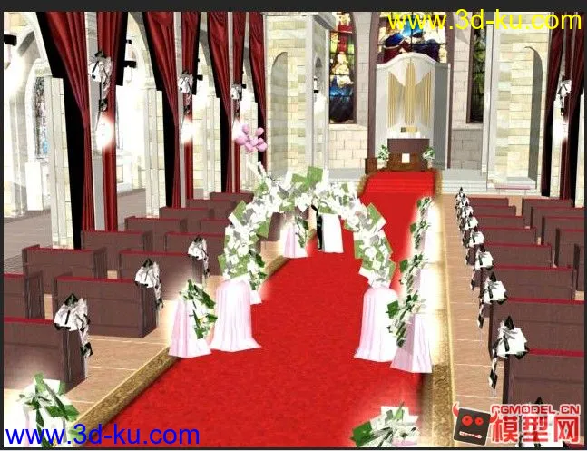 游戏场景-教堂模型的图片1