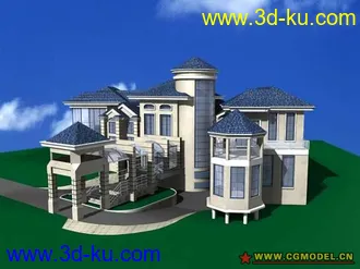 3D打印模型别墅的图片