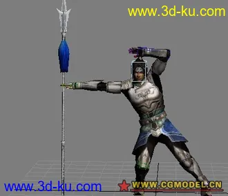 3D打印模型真三—赵云，贴图骨骼的图片