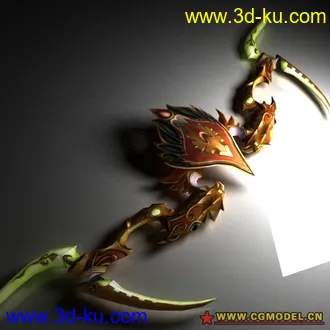 魔兽世界——武器模型——奎尔萨拉斯金弓的图片